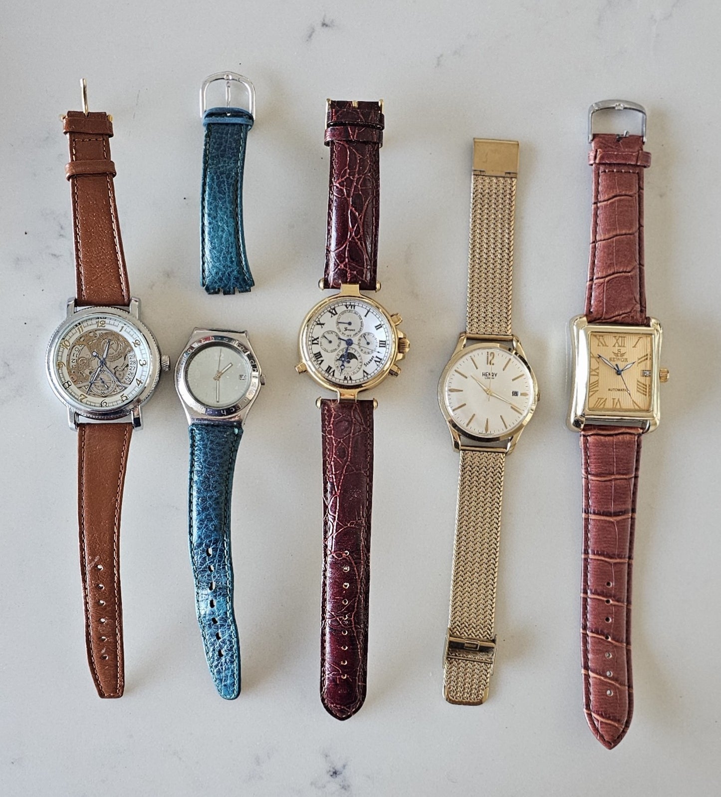 Men's Wrist Watches Quartz SPARES/ REPAIRS x 5