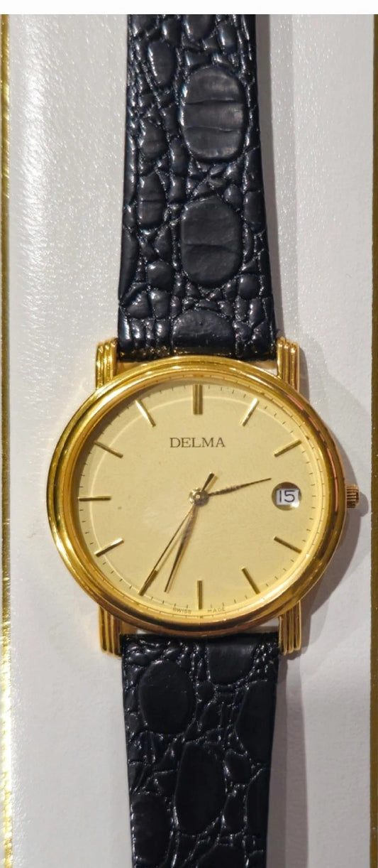 Vintage Delma Women's Wristwatch – Hand-Wind Mechanical – Working Condition