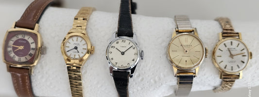 Women's Vintage Watches Hand-Wind Sekonda, Timex, Montin, Balgees Untested x 5