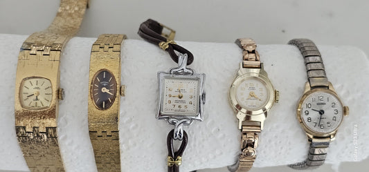 Women's Vintage Watches Hand-Wind Sekonda, Gebo, Amoda Untested x 5