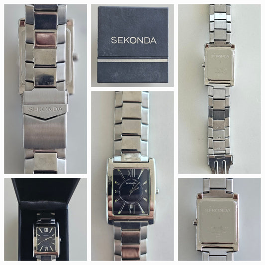 Sekonda Men's Silver-Tone Quartz Watch – Working – Near Mint – Original Box