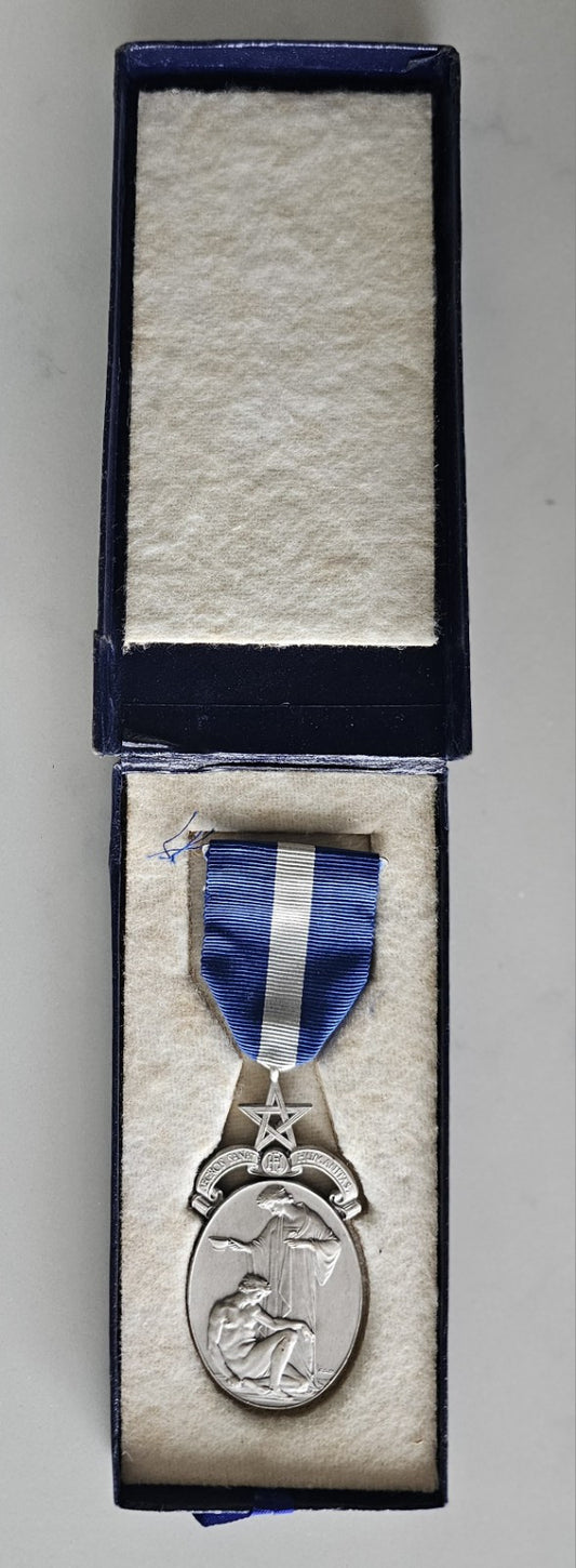 Boxed Masonic Jewel / Medal Inc Vintage Steward Enamel #0220