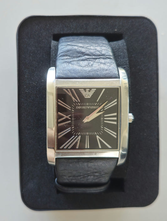 Men's Emporio Armani Watch Quartz, In Working Condition - Boxed