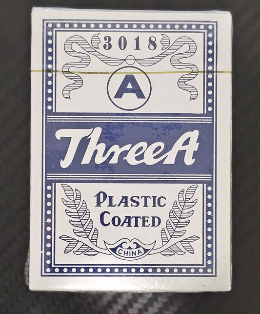 Vintage Three A 3018 A Plastic-Coated Poker Playing Cards