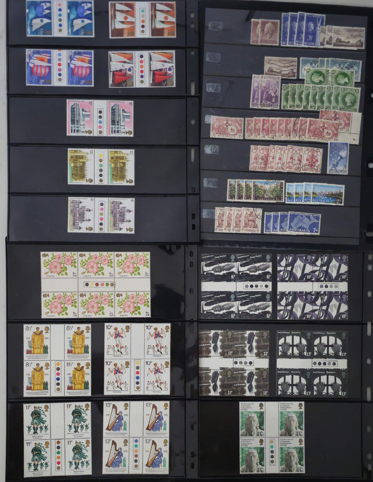 Vintage Collection of Mixed International and Australian Stamps #0307