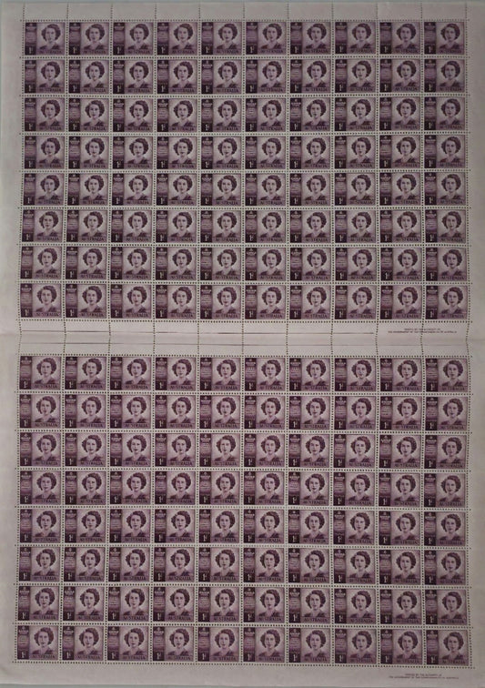 Vintage Collection of Australia Complete Sheet Of Stamps #0307