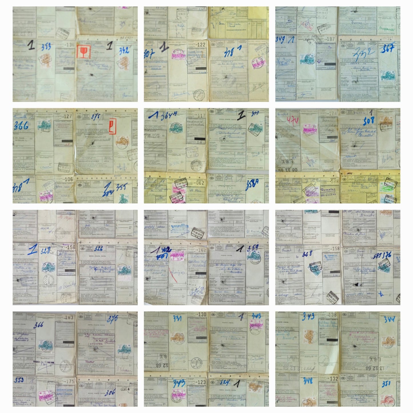 72 Certificated International Post Stamps #0303